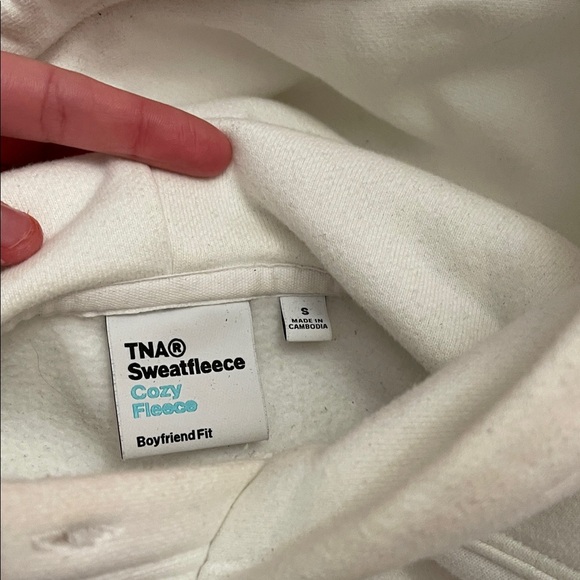 TNA Cozy Fleece Sweatfleece in White - Picture 2 of 5